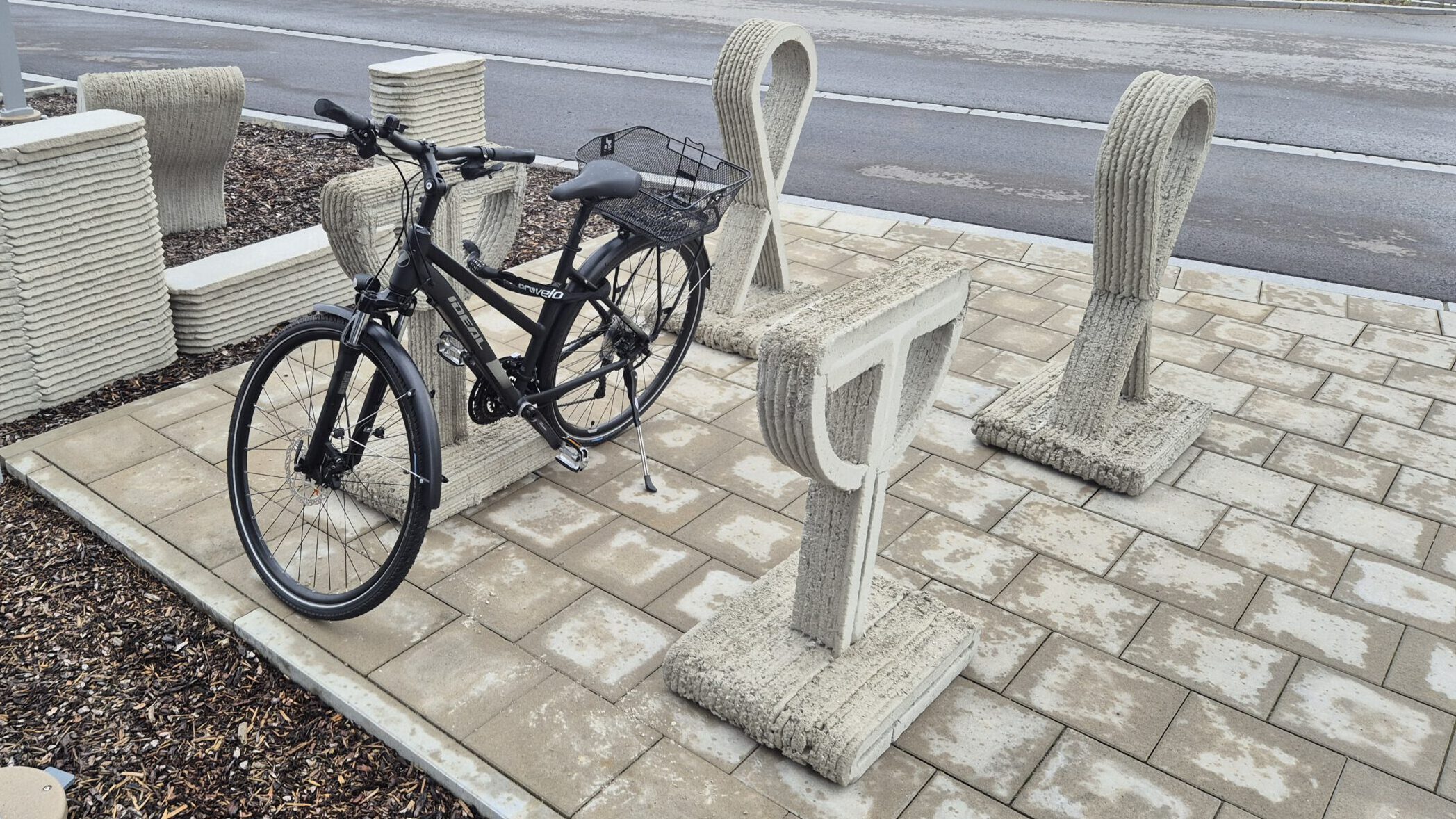 Fahrradständer aus Beton